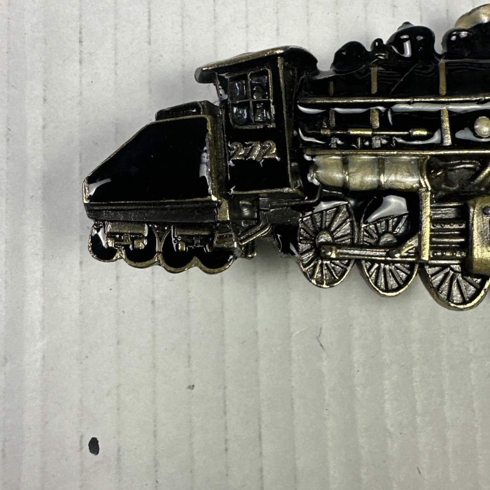 Vintage the Great American Chicago Train 272 belt buckle 1980 Pure Pewter - Picture 2 of 5